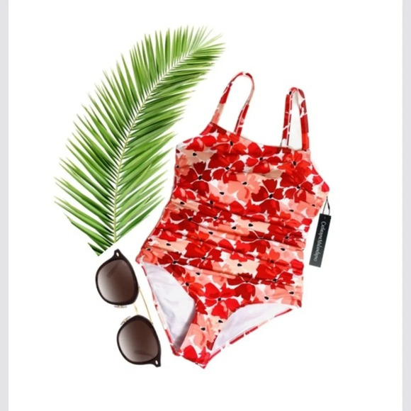 Catherine Malandrino Women Bathing Suit S Floral Bathing Suit Beach Summer Pool - Picture 1 of 7